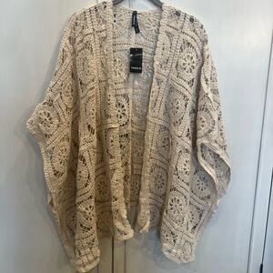 NWT Torrid crochet sweater. Very Pretty